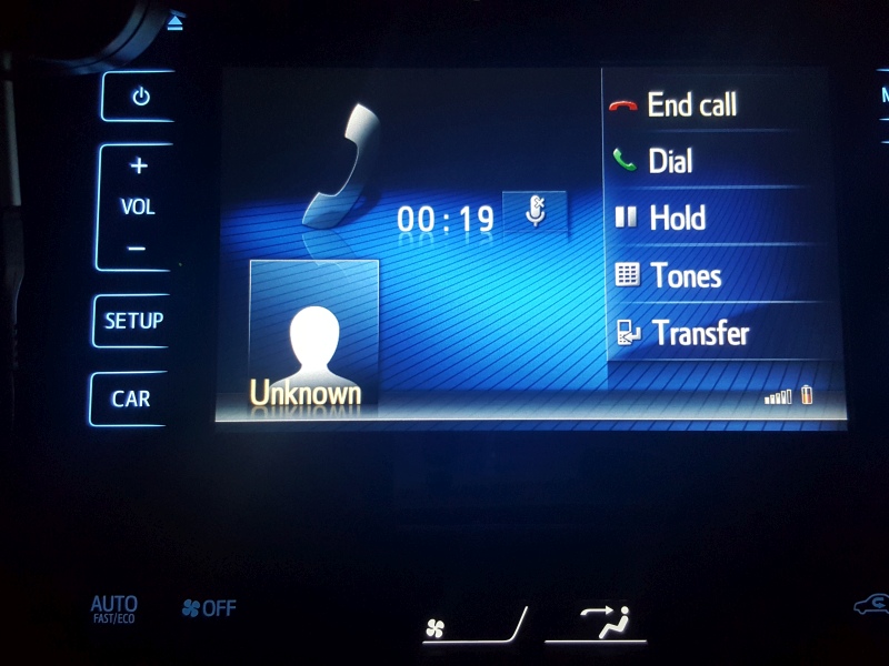 Fake Call on Toyota Touch 2 Go Plus